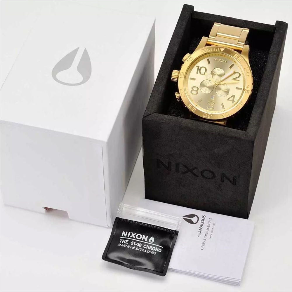Rose Gold and Gold Nixon Chrono 51-30 - Picture 7 of 7